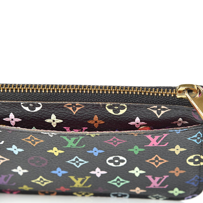 Louis Vuitton Monogram Multicolor Key Pouch Black Grenade 10 of 11