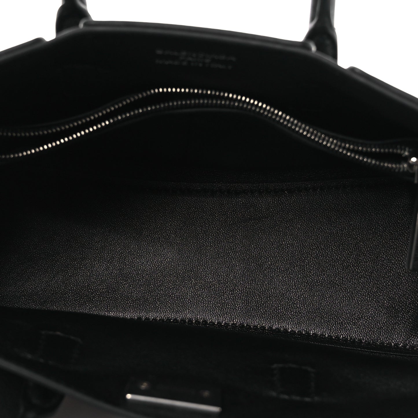 Smooth Calfskin Mini Bel Air Carry All Bag Black