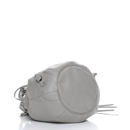 Balenciaga Matte Goatskin Rubber Covered Classic Hardware Mini Pompon Gris Glace 5 of 9