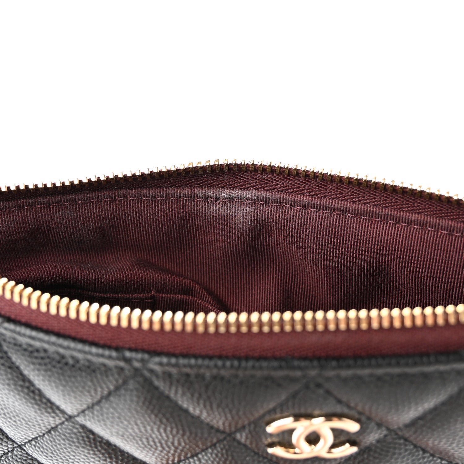 Chanel Caviar Quilted Cosmetic Case Black 7 of 9