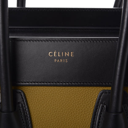 Celine Baby Grained Calfskin Nubuck Micro Tri-Color Luggage Olive 6 of 8