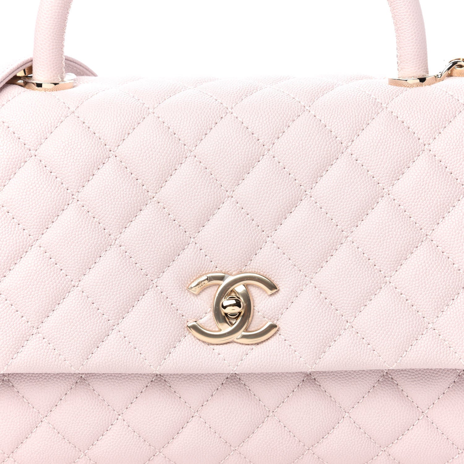 Chanel Caviar Quilted Small Coco Handle Flap Lilas Lilac 10 of 11