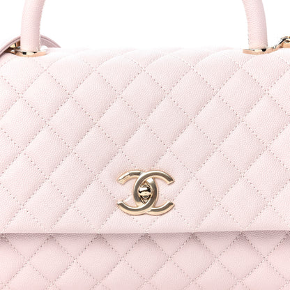 Chanel Caviar Quilted Small Coco Handle Flap Lilas Lilac 10 of 11