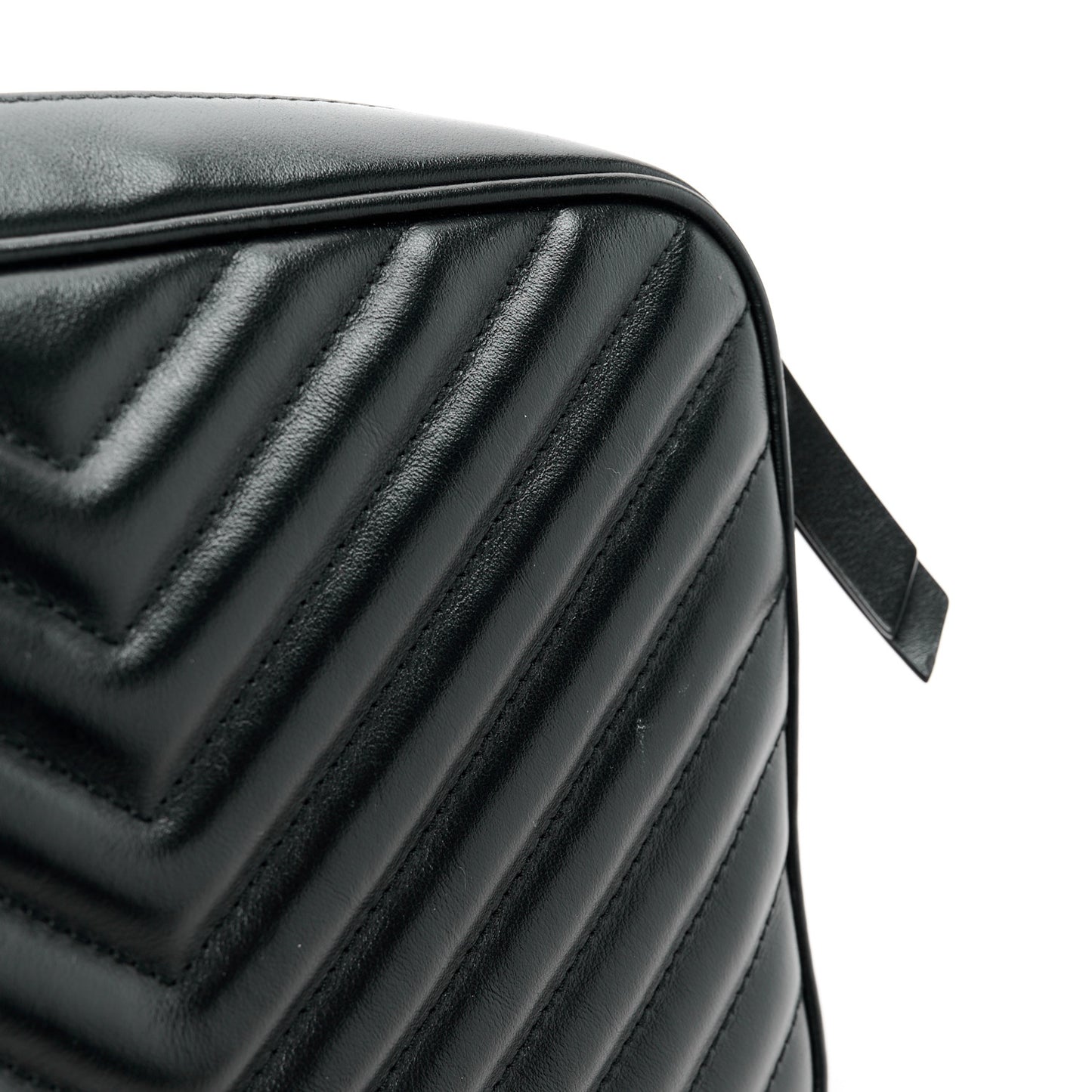 Calfskin Matelasse Monogram Lou Camera Bag Black