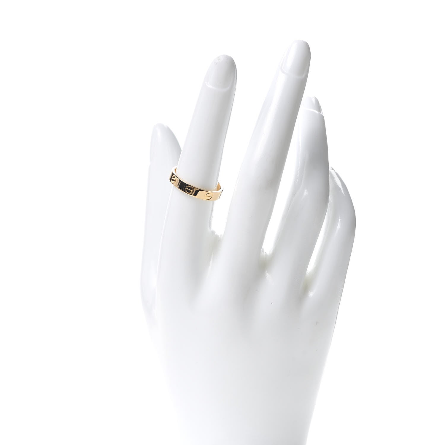 Cartier 18K Yellow Gold 3.5mm LOVE Wedding Band Ring 55 7.25 2 of 5