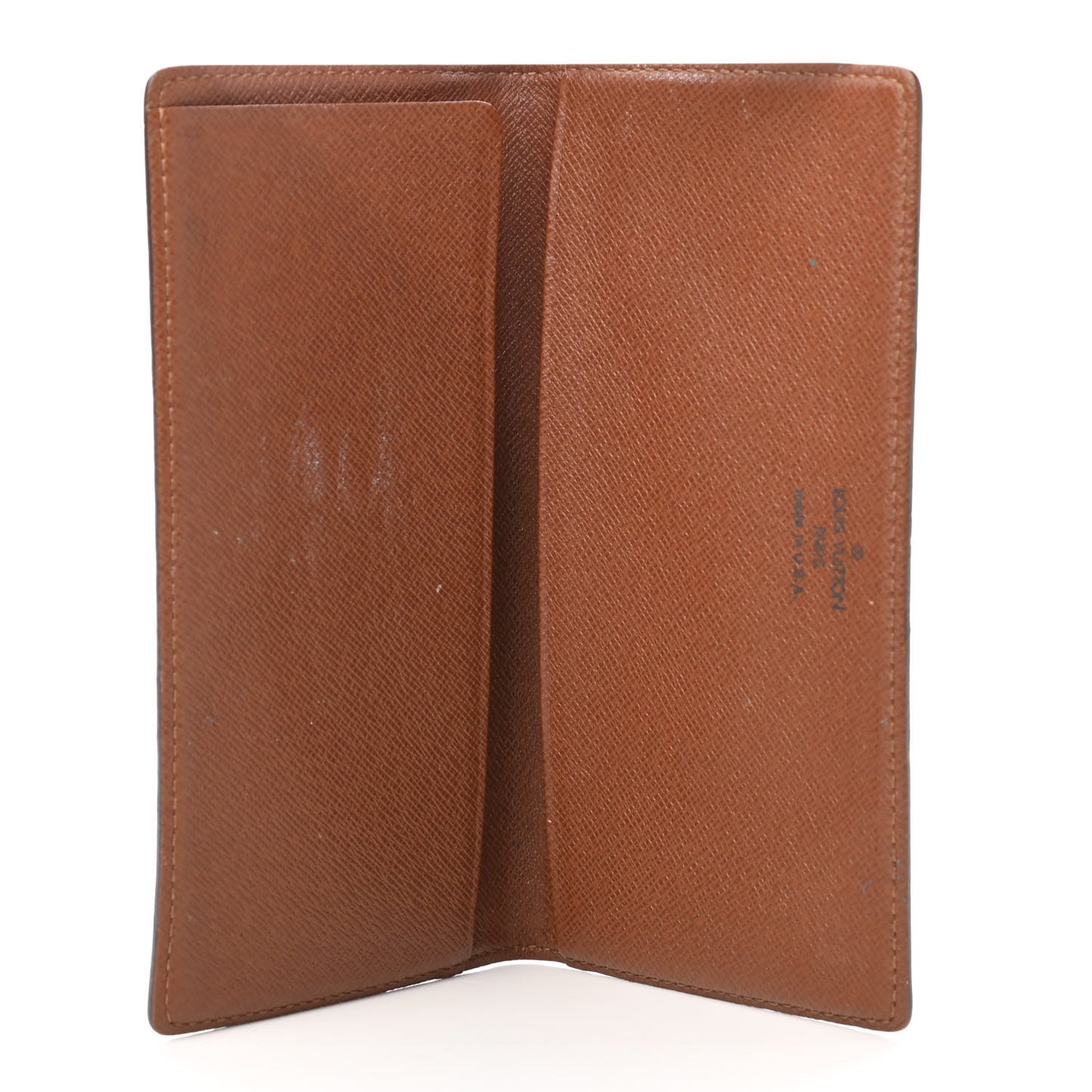 Monogram Simple Checkbook Holder Wallet