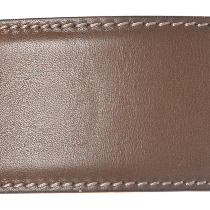 Gucci Calfskin Suede Interlocking G Belt 85 34 Brown 10 of 10