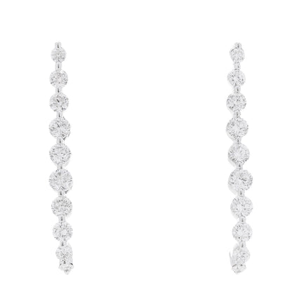 Anita Ko 18K White Gold Diamond Medium Cascade Earrings 1 of 4