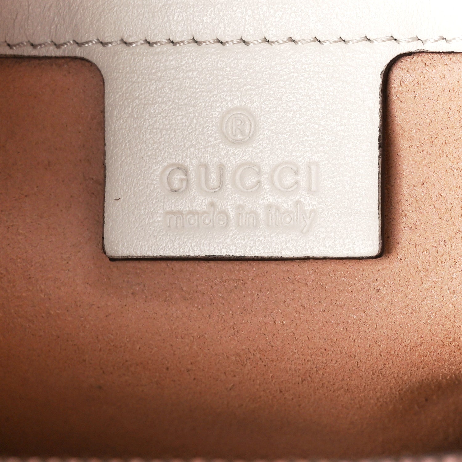 Gucci Calfskin Matelasse Small GG Marmont Tote White 6 of 12