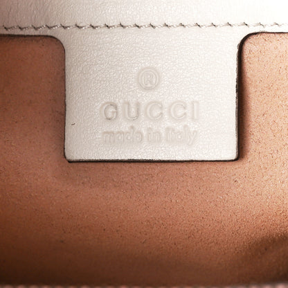 Gucci Calfskin Matelasse Small GG Marmont Tote White 6 of 12