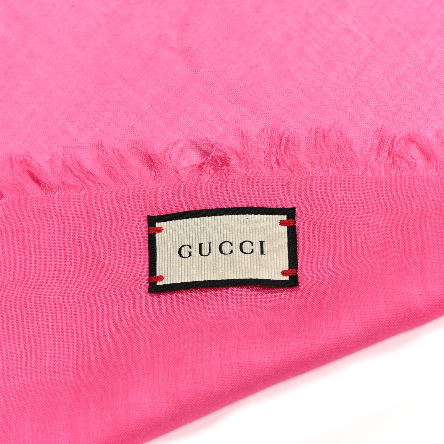 Gucci Modal Silk Gucci Two Shawl Fuxia 2 of 3
