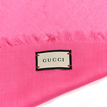 Gucci Modal Silk Gucci Two Shawl Fuxia 2 of 3