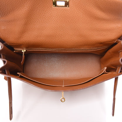 Hermes Togo Kelly Retourne 35 Gold 7 of 38