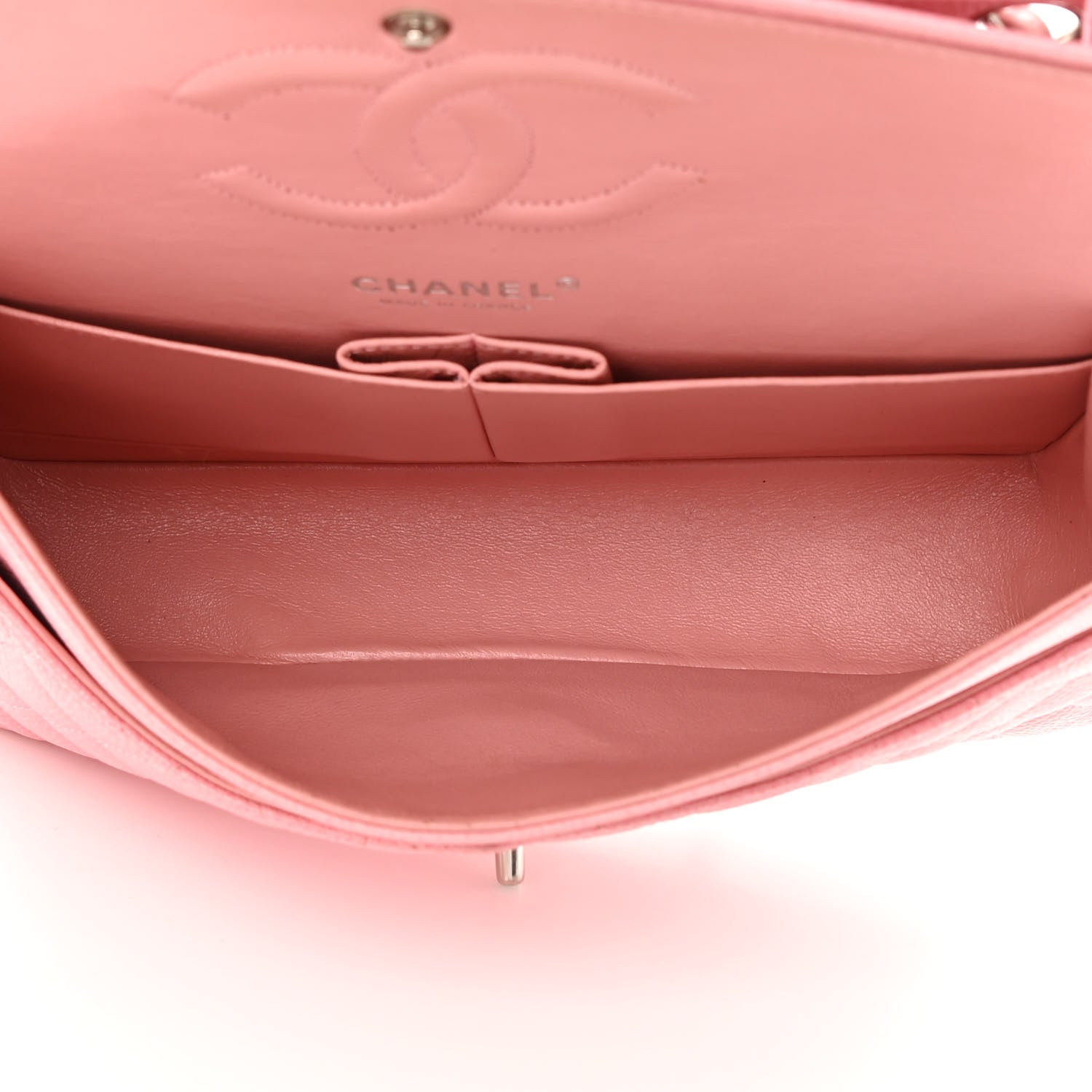Chanel Caviar Quilted Medium Double Flap Light Pink 5 of 15