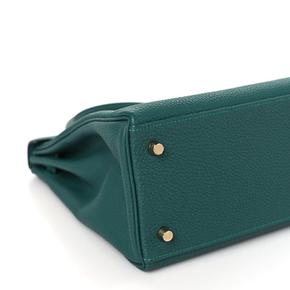 Hermes Togo Kelly Retourne 32 Malachite 9 of 11