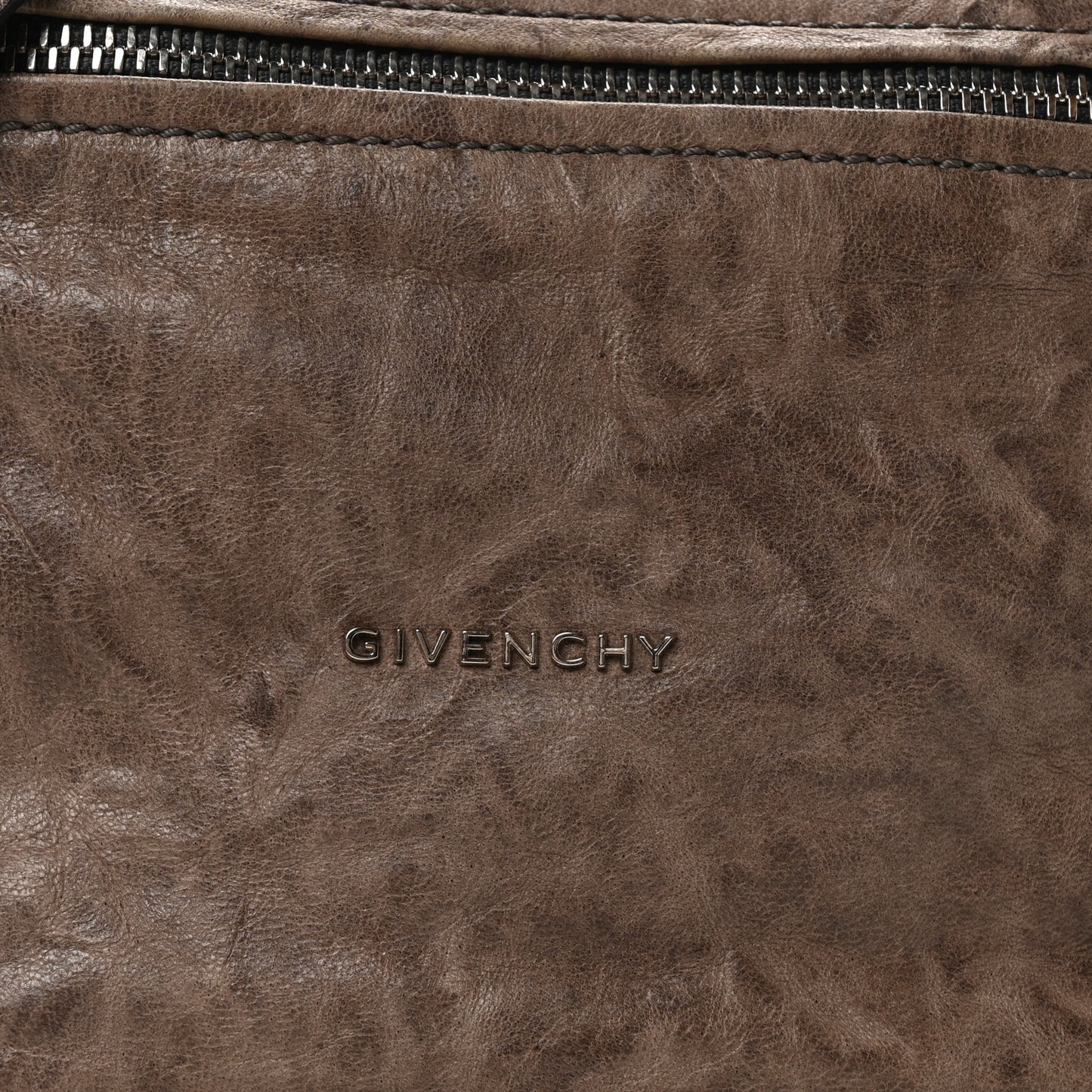 Tumbled Sheepskin Small Pandora Charcoal