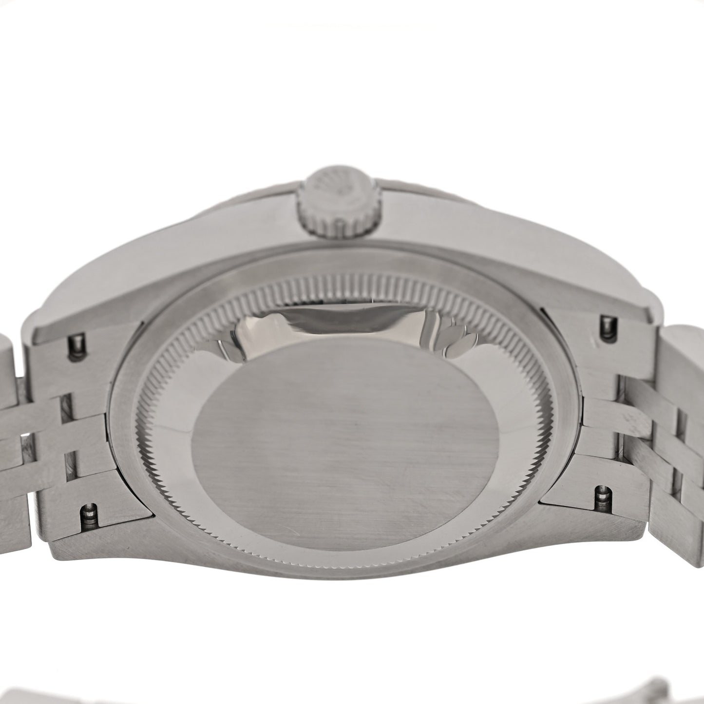 Stainless Steel 18K White Gold 36mm Oyster Perpetual Datejust Watch Olive Green Palm 126234