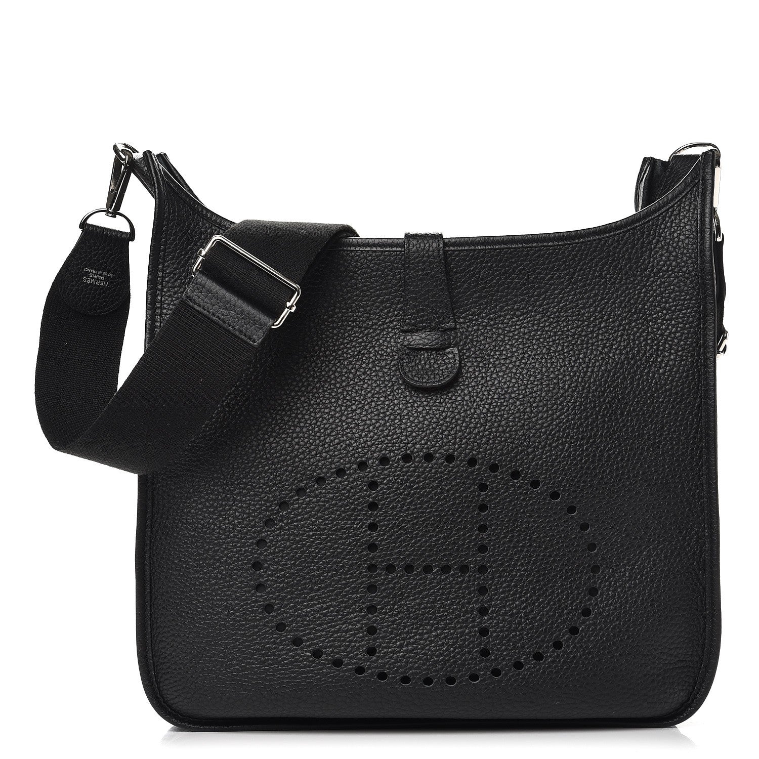 Hermes Taurillon Clemence Evelyne III GM Black 1 of 9