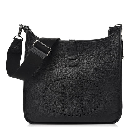 Hermes Taurillon Clemence Evelyne III GM Black 1 of 9
