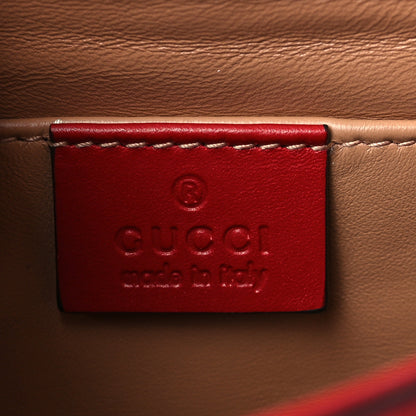 Gucci Nappa Pearl Studded Mini Queen Margaret Broadway Shoulder Bag Hibiscus Red 6 of 11