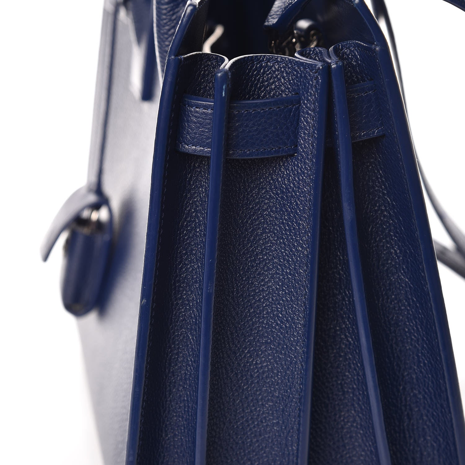Saint Laurent Grained Calfskin Baby Sac De Jour Marine 11 of 17