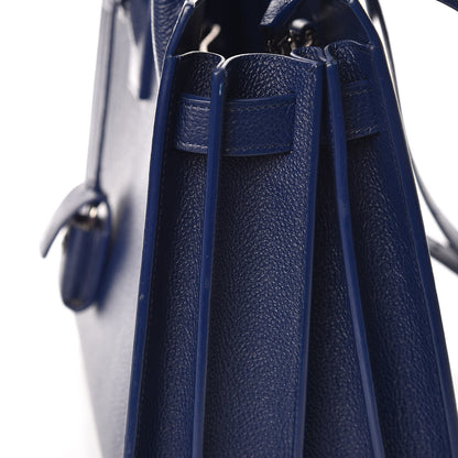 Saint Laurent Grained Calfskin Baby Sac De Jour Marine 11 of 17