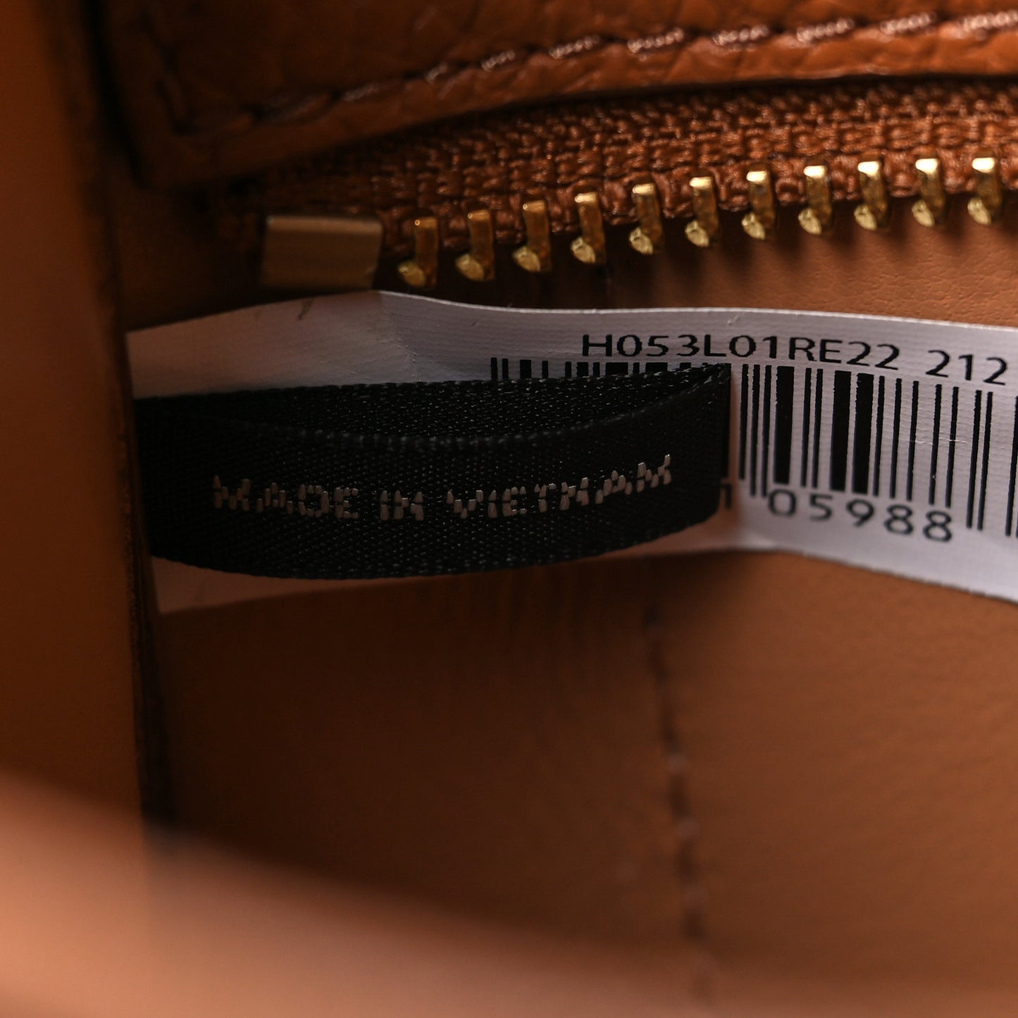 Grained Calfskin Mini The Tote Bag Argan Oil