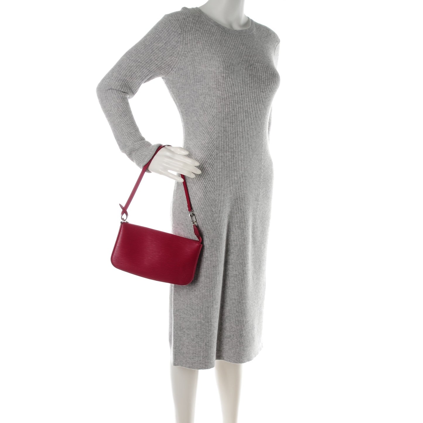 Epi Pochette Accessories NM Fuchsia