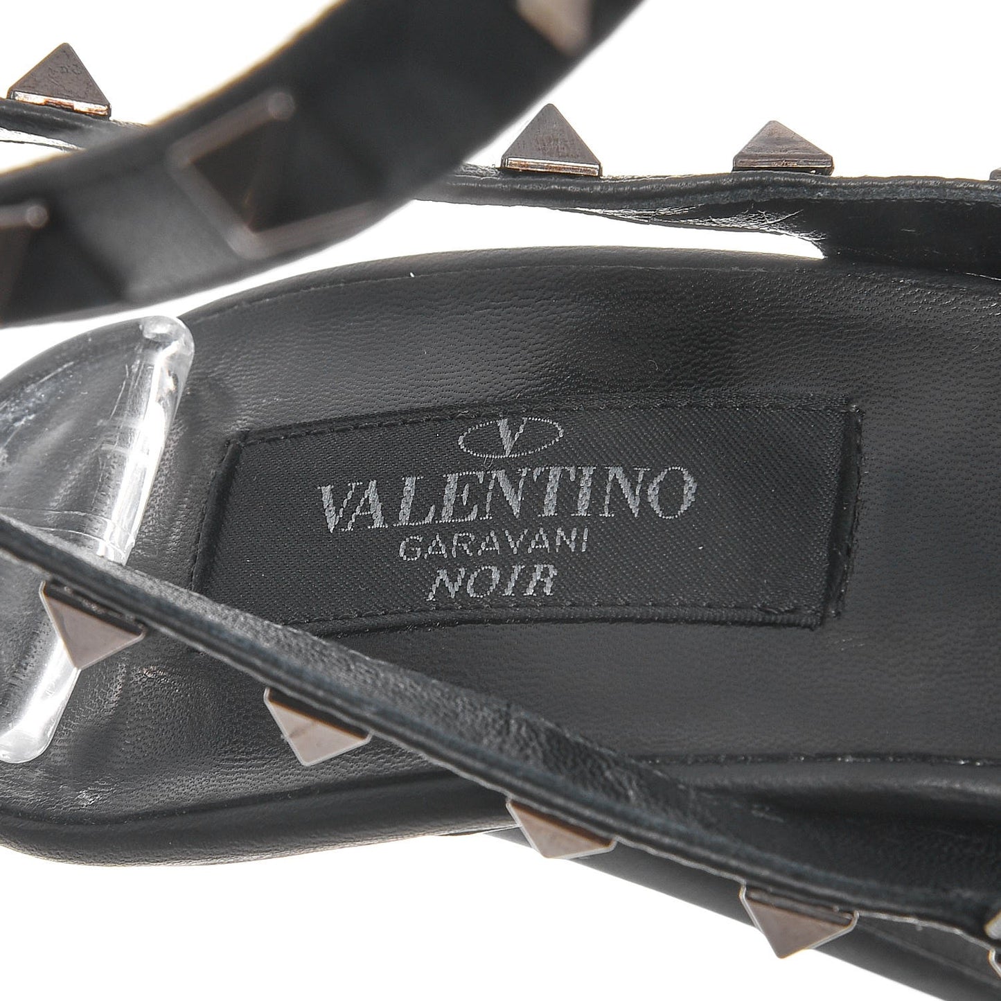 Nappa Rockstud Ankle Strap Pumps 39 Black