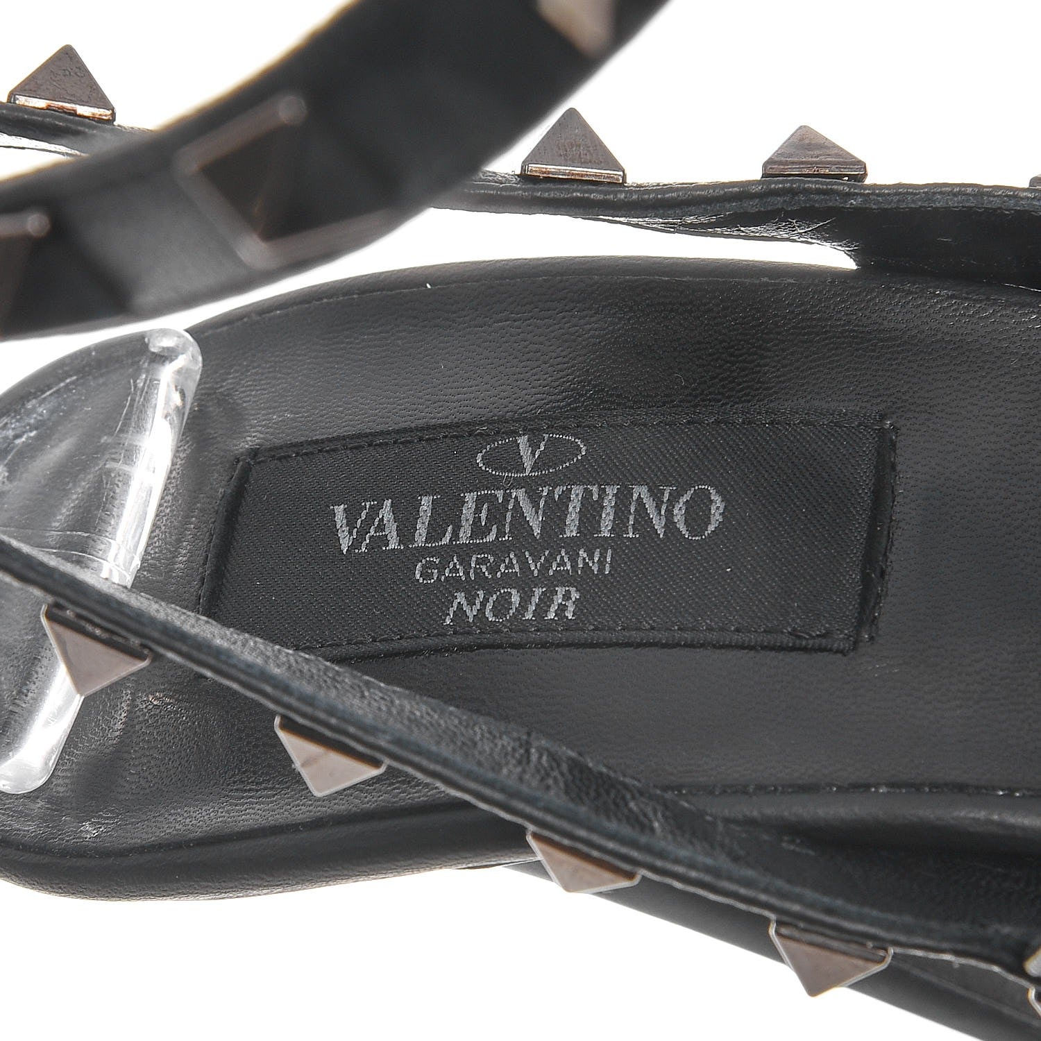 Valentino Garavani Nappa Rockstud Ankle Strap Pumps 39 Black 9 of 10
