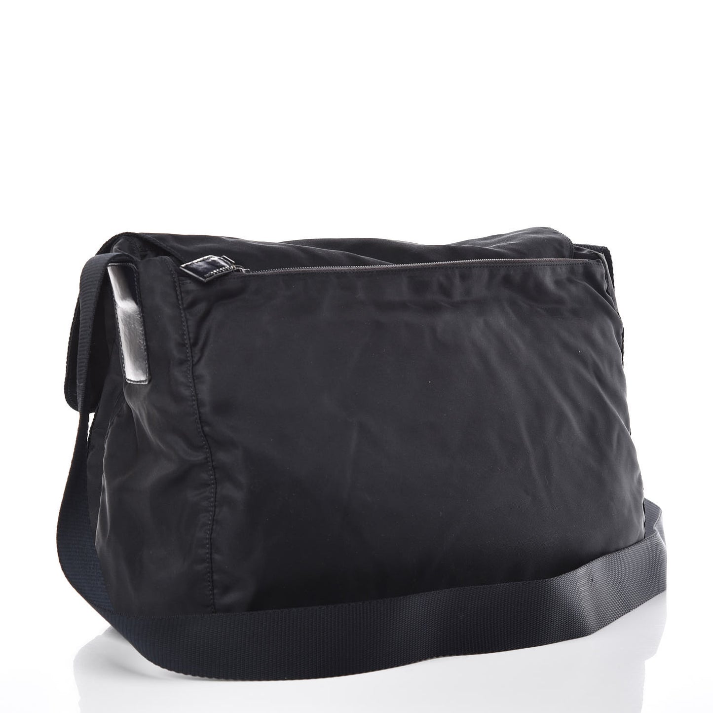 Nylon Vela Messenger Bag Blue