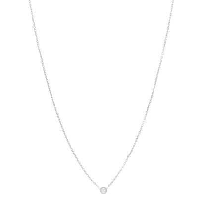 Cartier 18K White Gold Diamond XS D'Amour Pendant Necklace 1 of 4