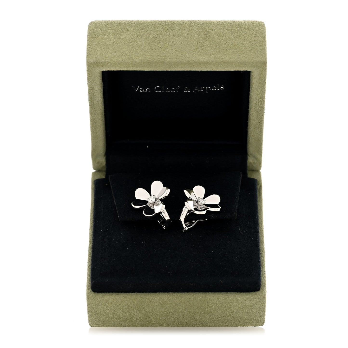 18K White Gold Diamond Small Frivole Earrings