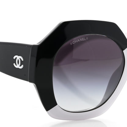 Chanel Acetate CC Sunglasses 9080-A White Black 8 of 8