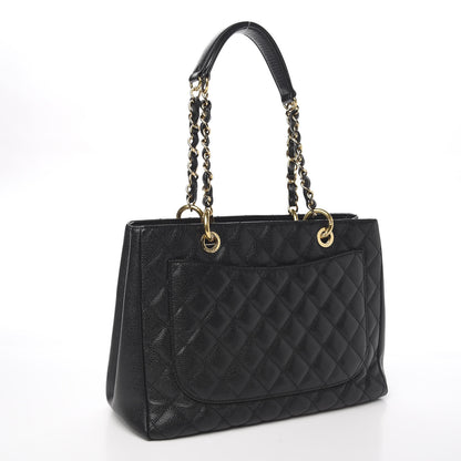 Chanel Caviar Quilted Grand Shopping Tote GST Black 2 of 9