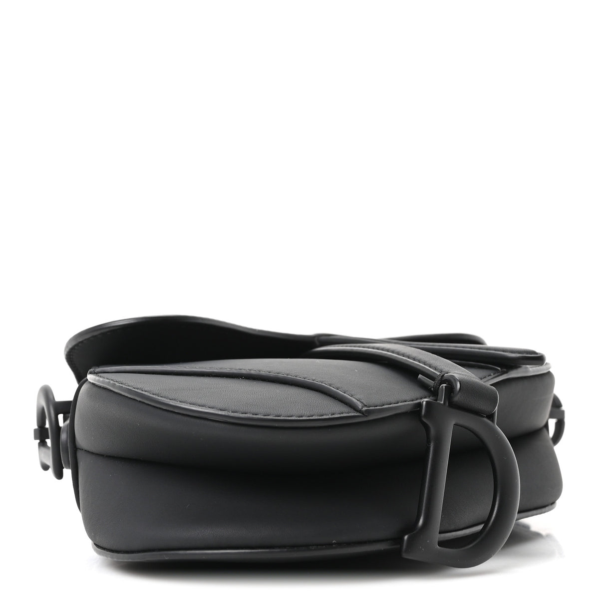 Christian Dior Ultra Matte Calfskin Mini Saddle Bag Black 4 of 9