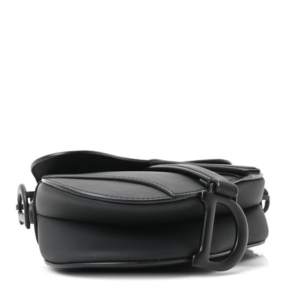 Christian Dior Ultra Matte Calfskin Mini Saddle Bag Black 4 of 9