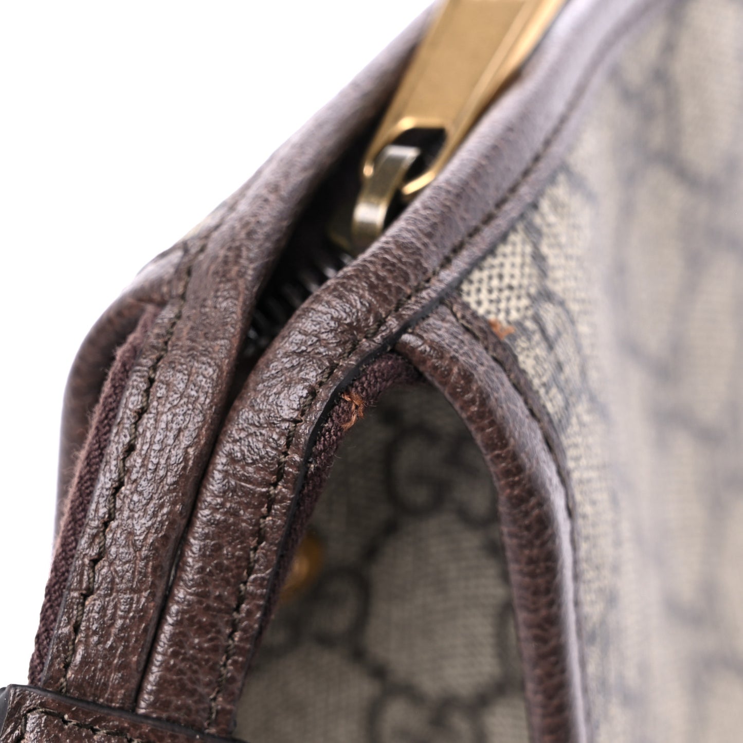GG Supreme Monogram Web Ophidia GG Toiletry Case Beige New Acero