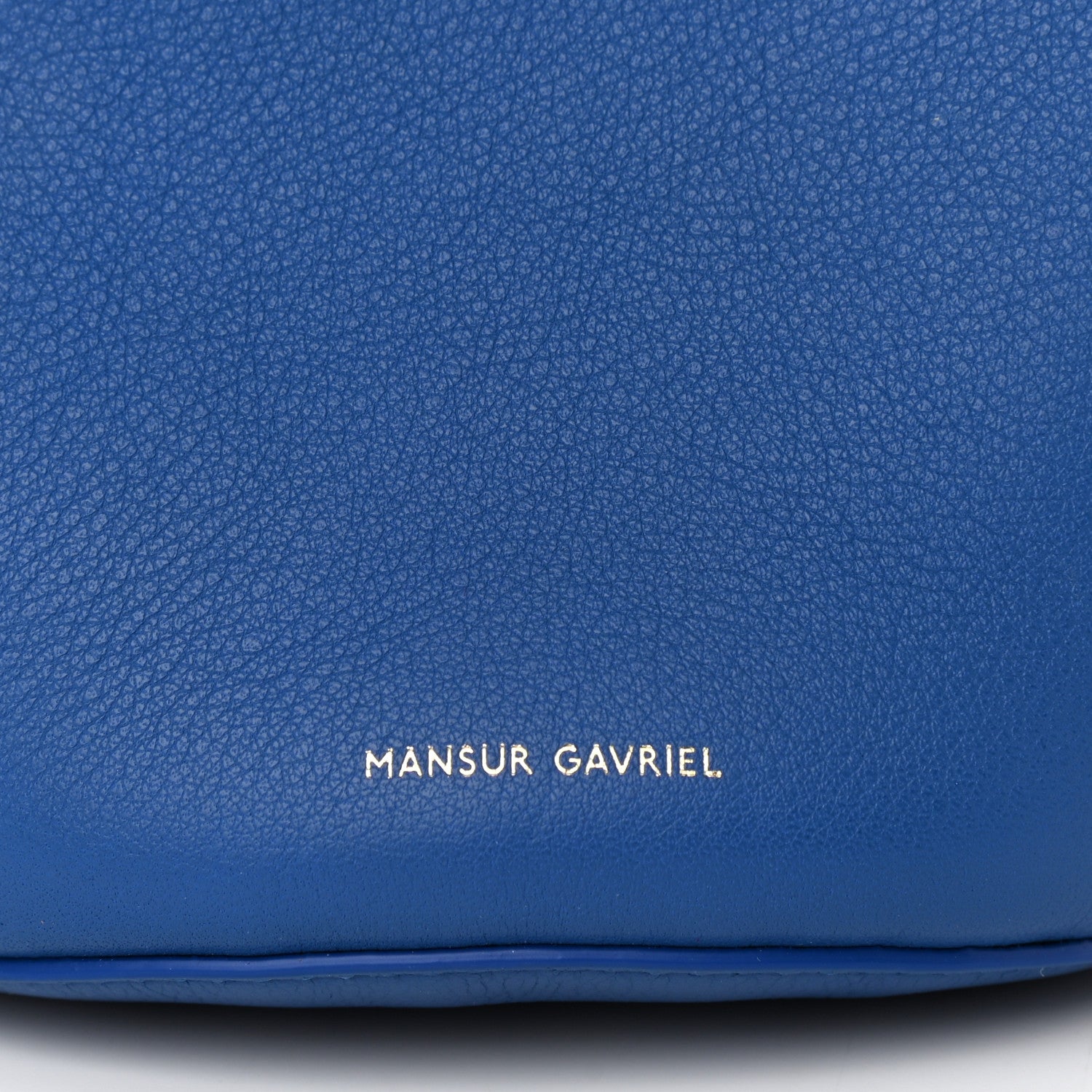 Mansur Gavriel Pebbled Calfskin Mini Zip Bucket Bag Elettrico 7 of 9