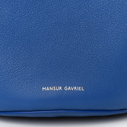Mansur Gavriel Pebbled Calfskin Mini Zip Bucket Bag Elettrico 7 of 9
