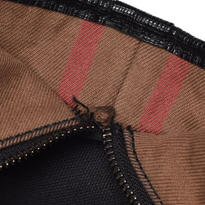 Burberry Bridle Calfskin House Check Tote Black 16 of 17