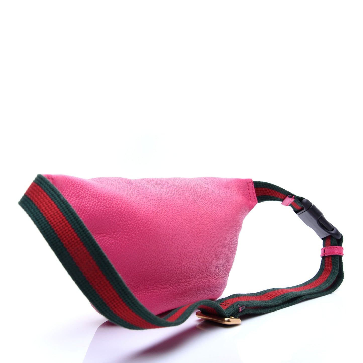 Grained Calfskin Small Logo Belt Bag Box Pink Green