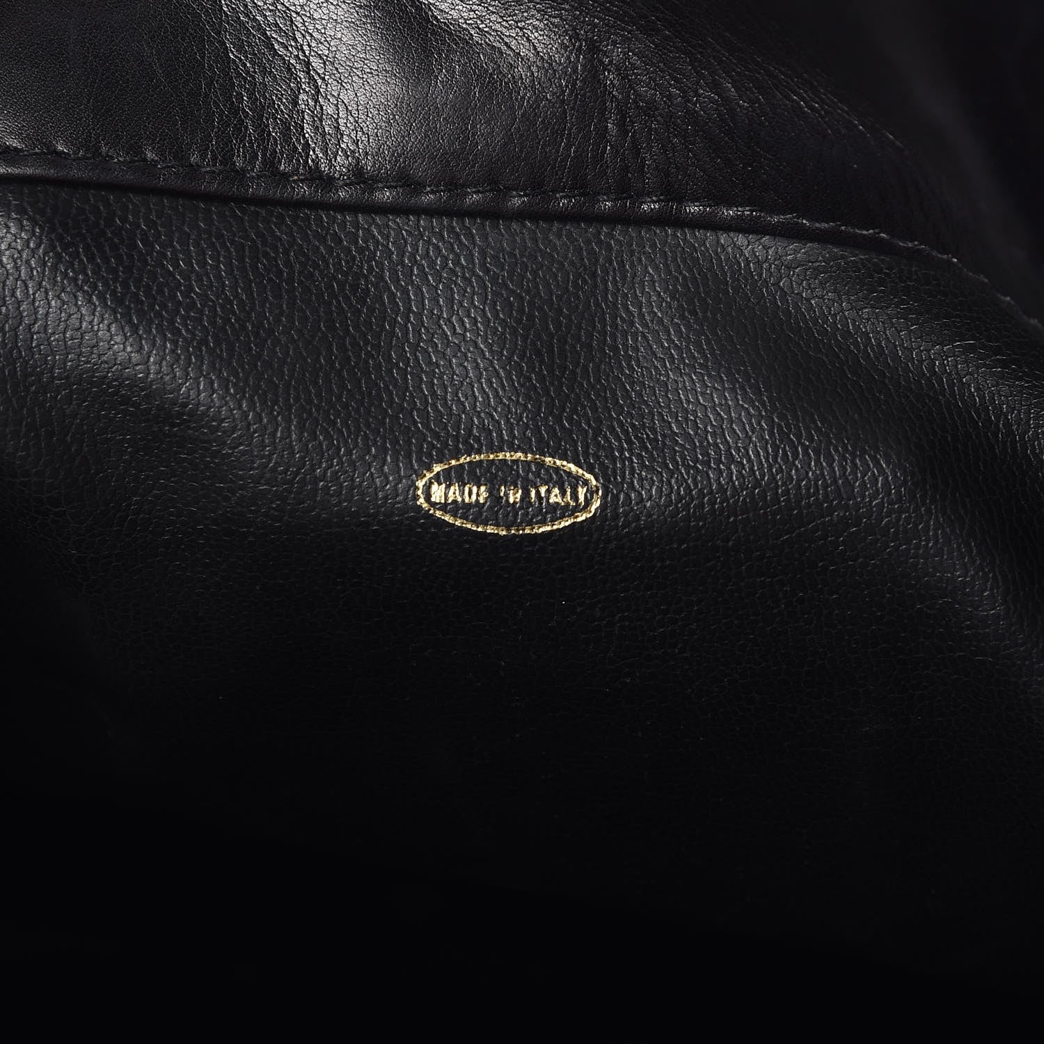 Chanel Lambskin Quilted Drawstring Backpack Black 6 of 7