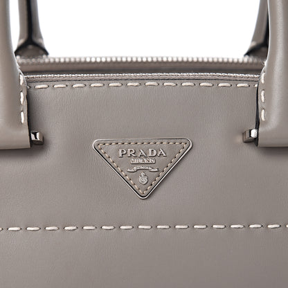 Prada City Calf Small Hand Stitched Galleria Double Zip Tote Calce 14 of 14