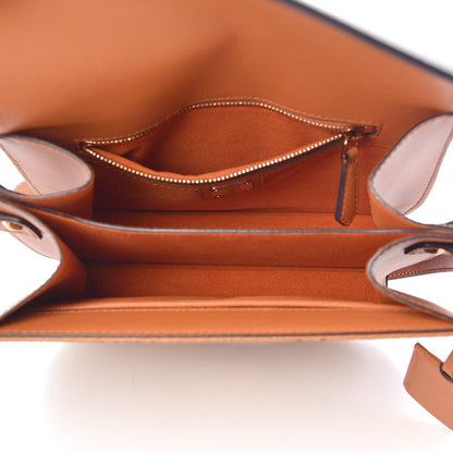 MCM Visetos Calfskin Small Patricia Crossbody Bag Cognac Black 5 of 9