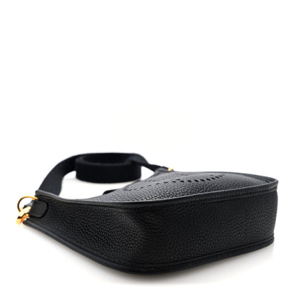 Hermes Taurillon Clemence Evelyne TPM Black 4 of 10