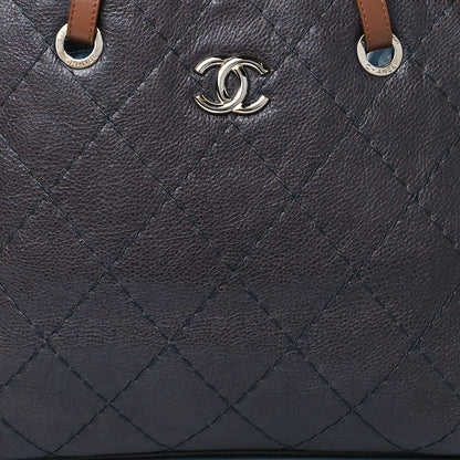 Chanel Glazed Calfskin Large On The Road Tote Grey 8 of 10
