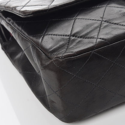 Chanel Lambskin Quilted Medium Double Flap Black 13 of 17