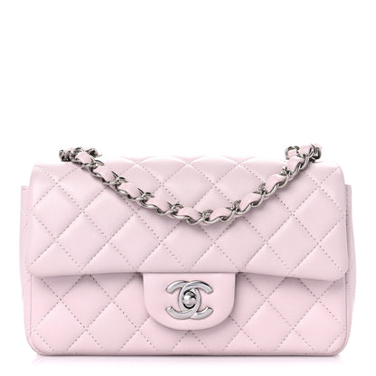 Chanel Lambskin Quilted Mini Rectangular Flap Light Purple 1 of 13