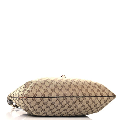 Gucci Monogram Positano Hobo Brown 4 of 13